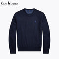 RL Mesh Knit Cotton Jumper with Crew Neck