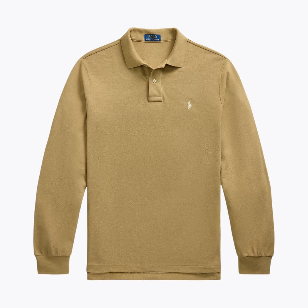 RL Mesh Long Sleeve Polo Shirt