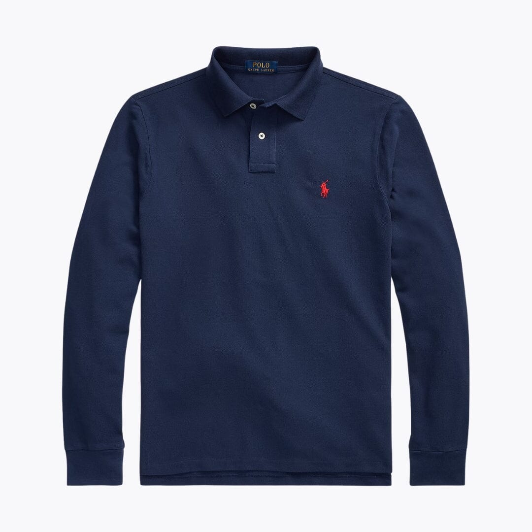 RL Mesh Long Sleeve Polo Shirt