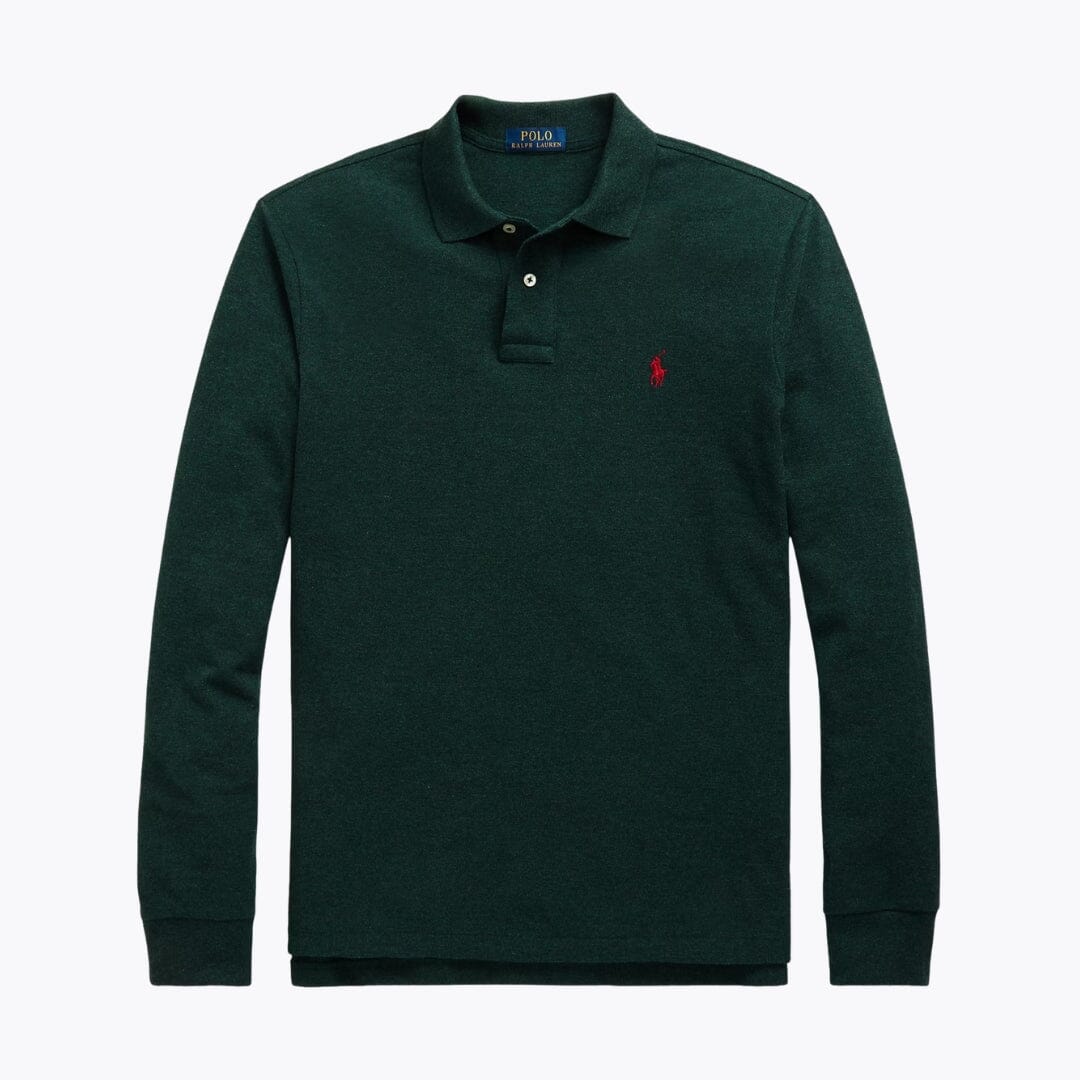 RL Mesh Long Sleeve Polo Shirt