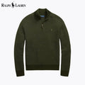 RL Washable Wool Sweater with Quarter Zip